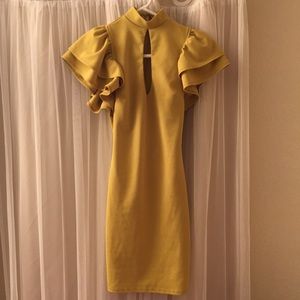 Party yellow dress